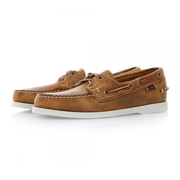sebago white boat shoes